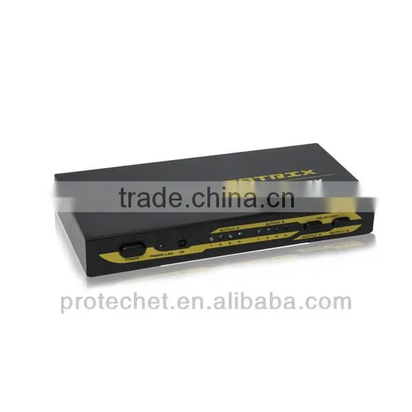 3D HDMI Splitter 4 x 2 Matrix 4 IN 2 OUT 1080P support DTS Digital Dolby Digital made in China electronics