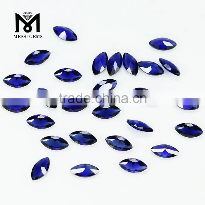 Wuzhou Direct Sale Faceted Loose Stones Marquise 3 x 6 mm 34# Corundum Gemstone