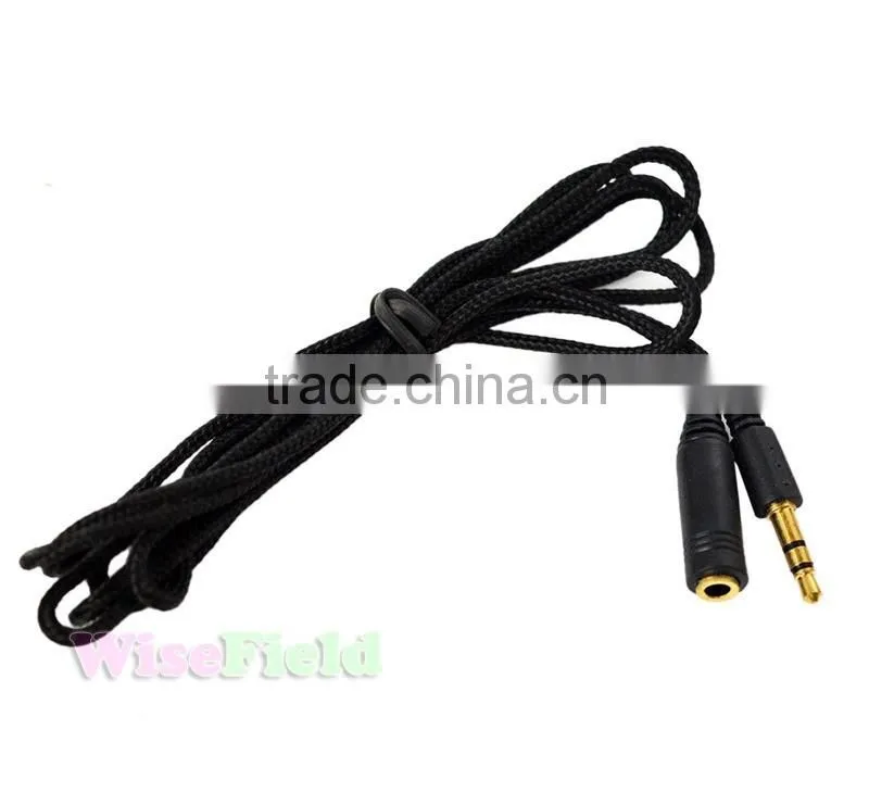 150cm 1.5m 3.5mm Jack Male to Female Aux Cable Cord Stereo Audio for PC iPod MP3