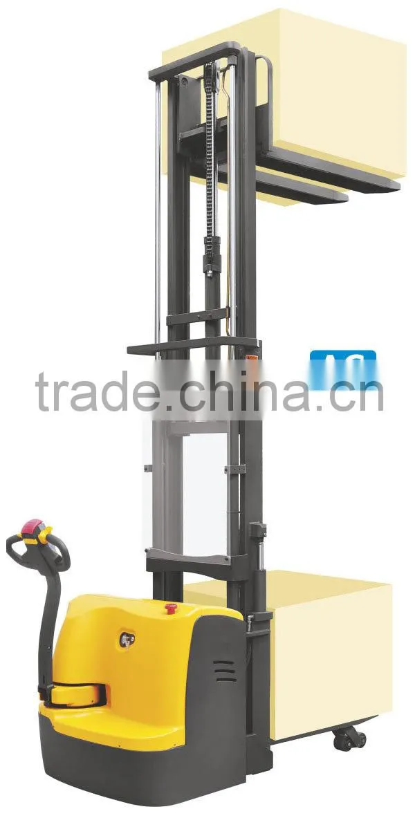 Electric stackers with doubie pallet 1.5 ton lift 2500 mm