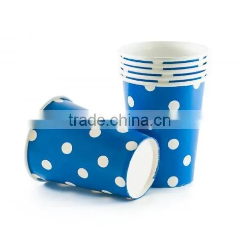Christmas tree disposable paper cup with light bule color