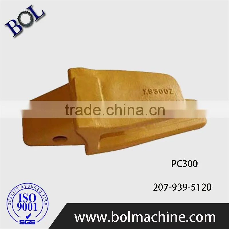 PC300 Excavator bucket rock chisel tooth and adaptor