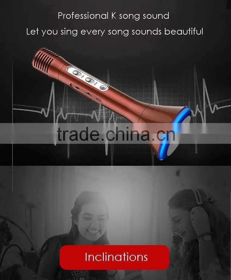USB Portable Karaoke Microphone Built-in Bluetooth Speaker, mini karaoke Player
