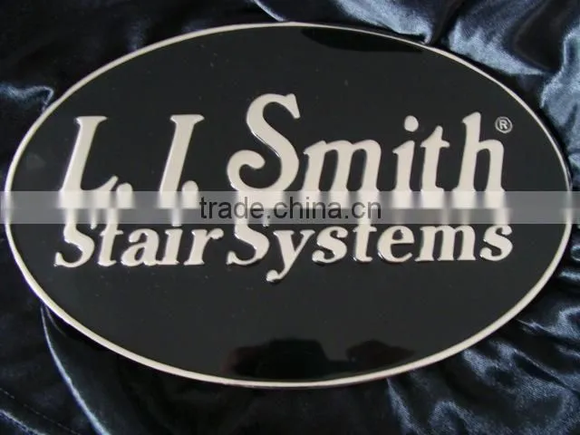 High quality customized metal logo label