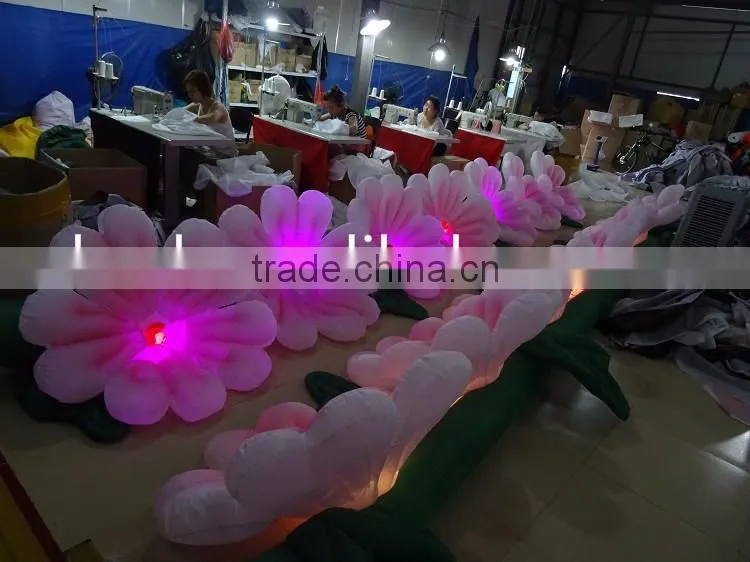 Pink Inflatable Daisy Flower Chain for Wedding Decoration