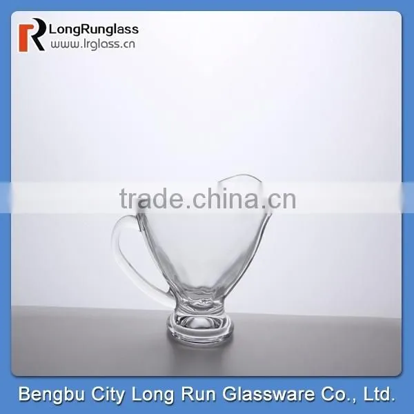 LongRun 213ml 2014China manufacturer creative beautiful drinking glass holder with handle