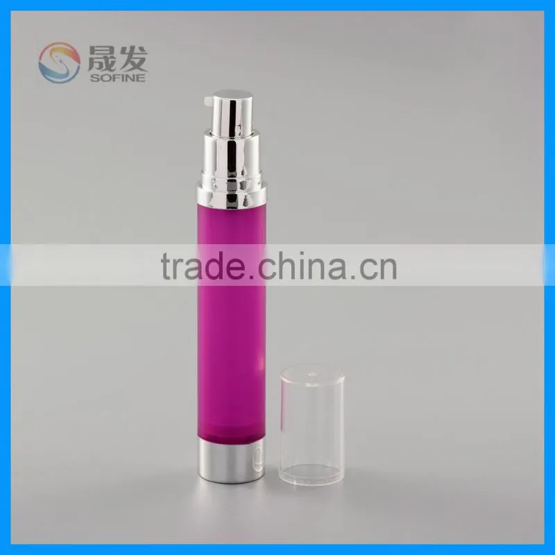Cosmetic packaging plastic airless pump bottle