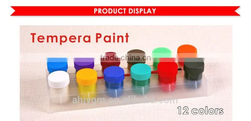 New Design 12 Colors Tempera Paints/water painting color