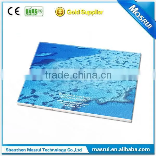 China Art and Craft Supply Factory Customized Printing 1.8" - 10" LCD Display Stands for Greeting Cards