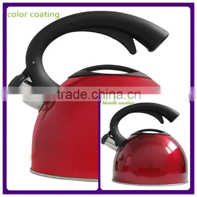 stainless steel tea kettle with whistling spout