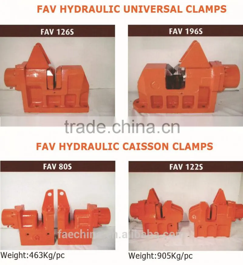 FAECHINA High efficiency hydraulic pedrail long screw vibratory hammer pile driver