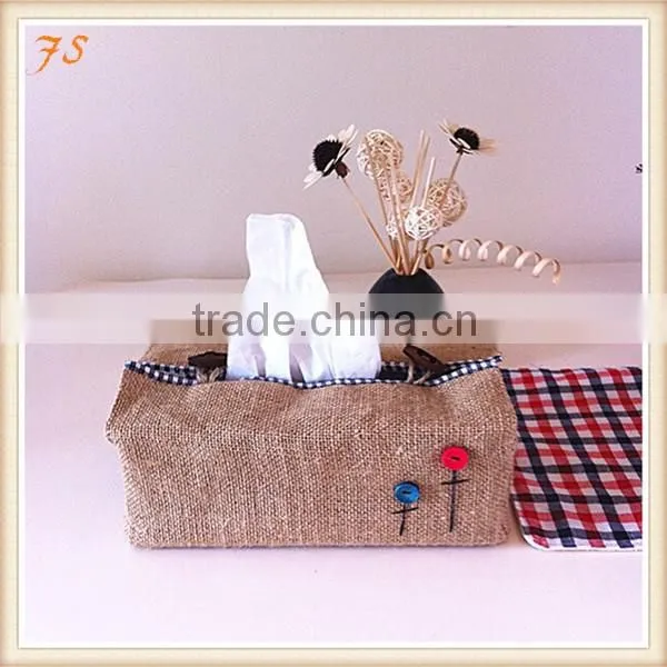 sun visor tissue box cotton and linen car tissue holder