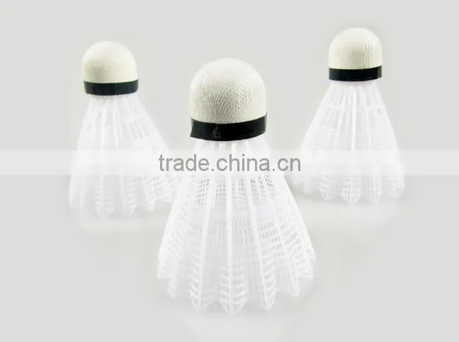 High Quality Nylon Feather 12pcs/Barrel Badminton Ball White Teal Feather Sport Game Training Badminton