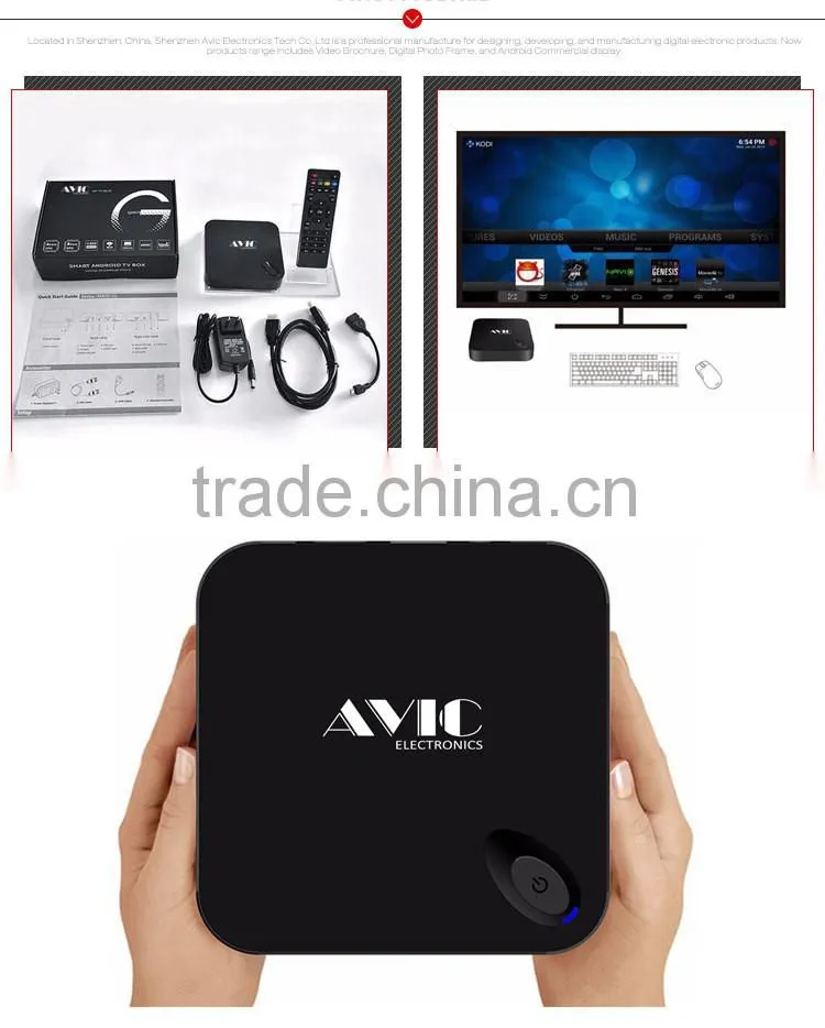 2016 Best Amlogic q9 android tv box
