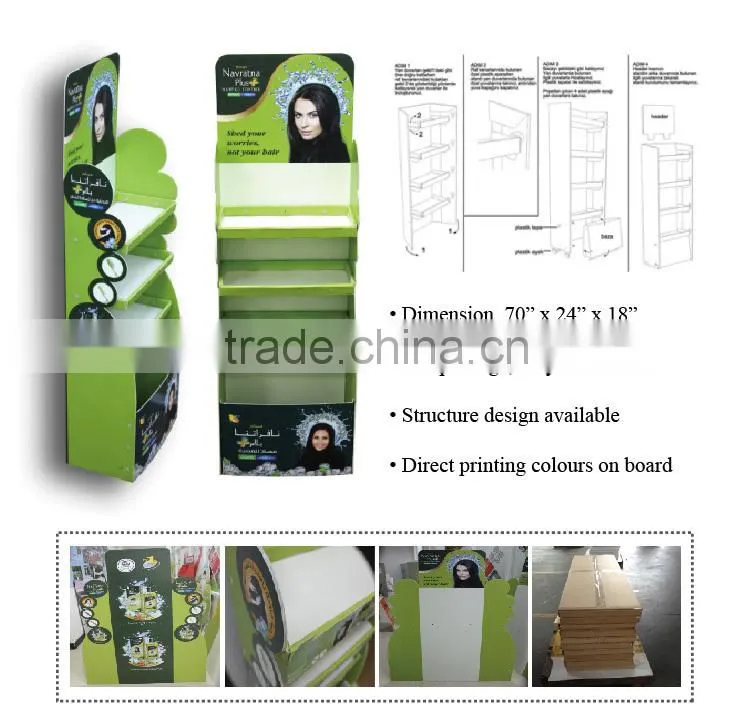 Corrugated POP plastic display/ Piont of purchasing display stand