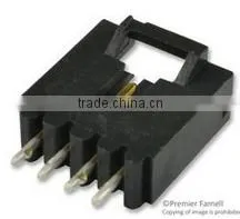 2.54mm vtertical pcb mounting orientation wire to board shrouded header connector TE 4 pin plug connector tyco 5-103908-3