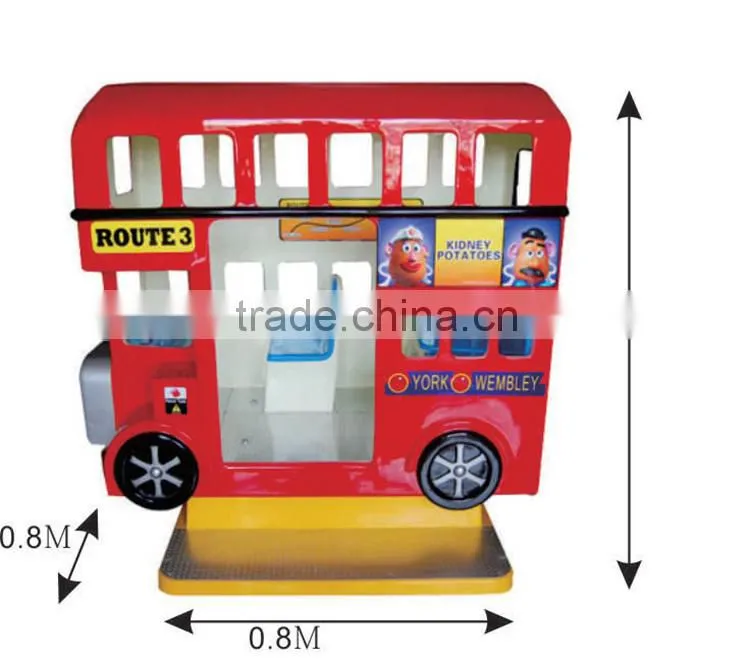 London bus amusement ride electronic kids ride shopping mall kiddie rides classic 24v ride on car for kids