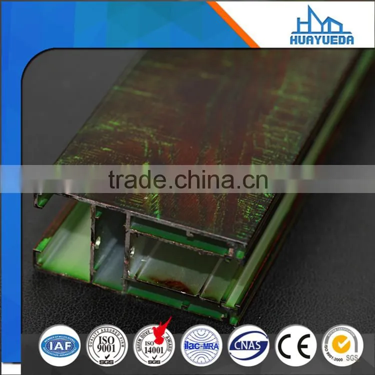 Wood Grain Surface Treatment for Decoration Aluminium Profile for Window