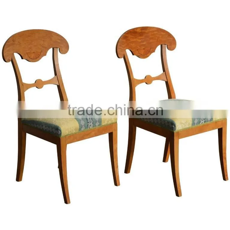 Modern factory price solid wood fast food restaurant wooden chair napoleon chair
