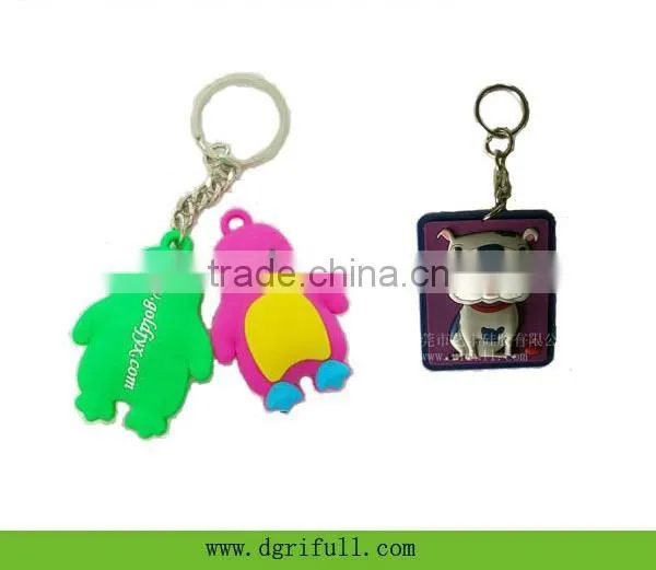 silicone fashion bees keychain