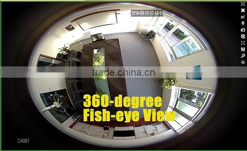 panorama POE 1.3 MP IP 960P Camera with 360 Degrees Full View wireless IP Fish eye camera Support Onvif and P2P