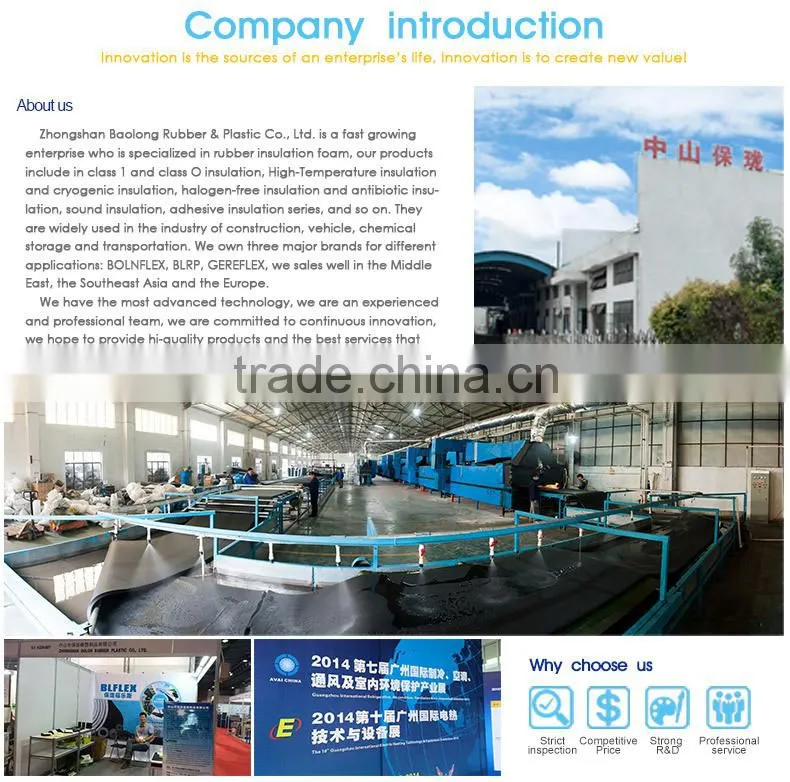 Wholesale Elastomeric Flexible Heat Insulation Rubber Foam Thermal Insulation
