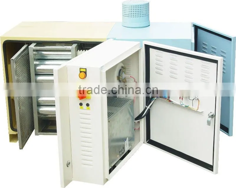 Machine-Mounted Fume Control Equipment with Electrostatic Air Extractor for CNC Lathe