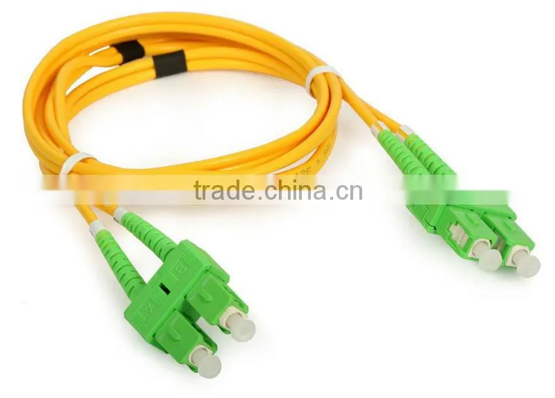 1,3,5,10m SC/PC-SC/PC fiber optical curl cord Connects the optic outlet with ONU in the FTTH