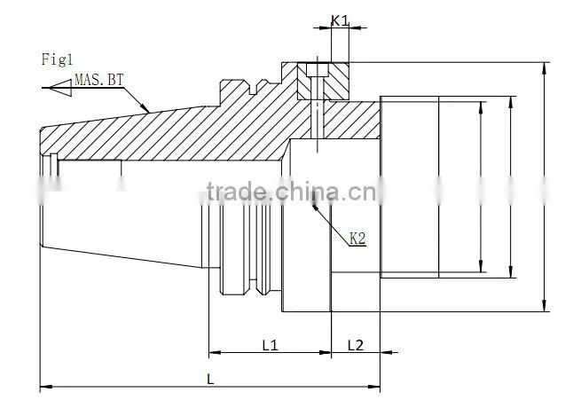 BT Shell Mill Arbor