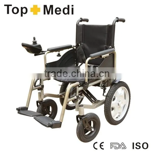 Topmedi TEW806A Cheap Foldable Handicapped Electric Power Wheelchair for Sale