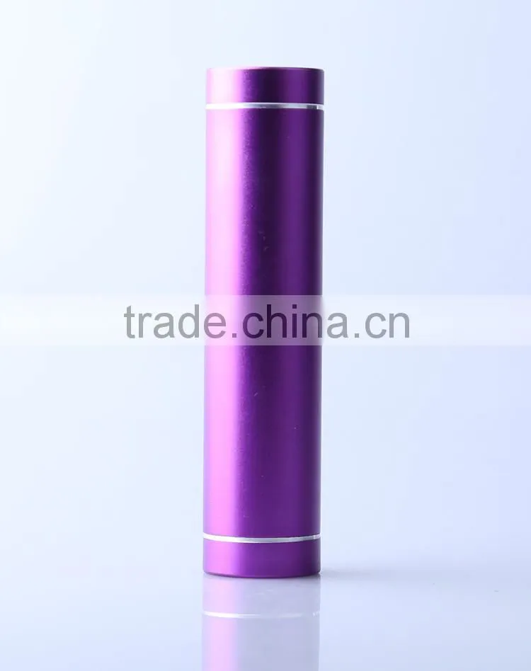Best promotional gift power bank Cheapest 2600mAh Cylinder Shaped Power Bank Mini portable mobile power