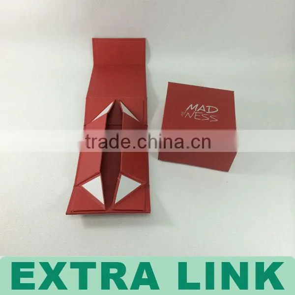 Custom Design Decorative Cardboard foldable cardboard box with rope handle