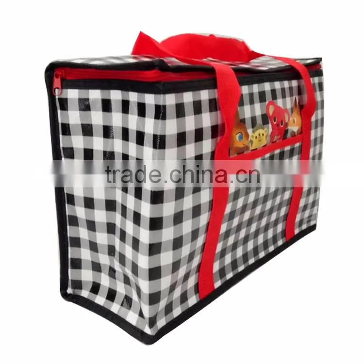 Waterproof pp woven lunch cooler bag keeping warm