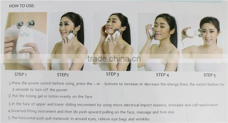 oemodm factoryprice New Design mini USB EMS RF roller facial Lift device With Charging Base