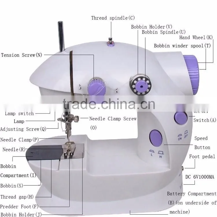4 In 1 Multifunction Jeans T-Shirt Flat Lock Sewing Machine Price Mini Sewing Machine