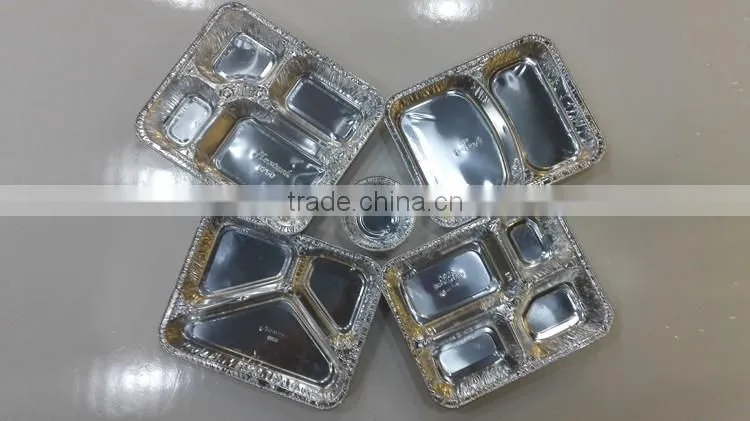 Disposable Aluminum foil bowl, polygon containers, fast food packing, Factory