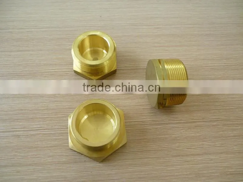 npt bsp cylindrical brass fitting ,brass nut with male thread