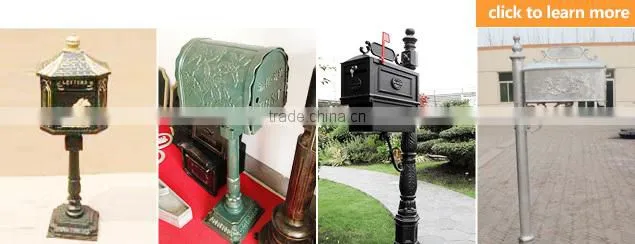 Retro Style outdoor wall mounted mailboxes