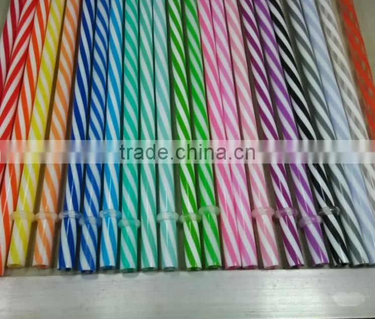 Reusable Straws Color Hard Plastic drinking straws