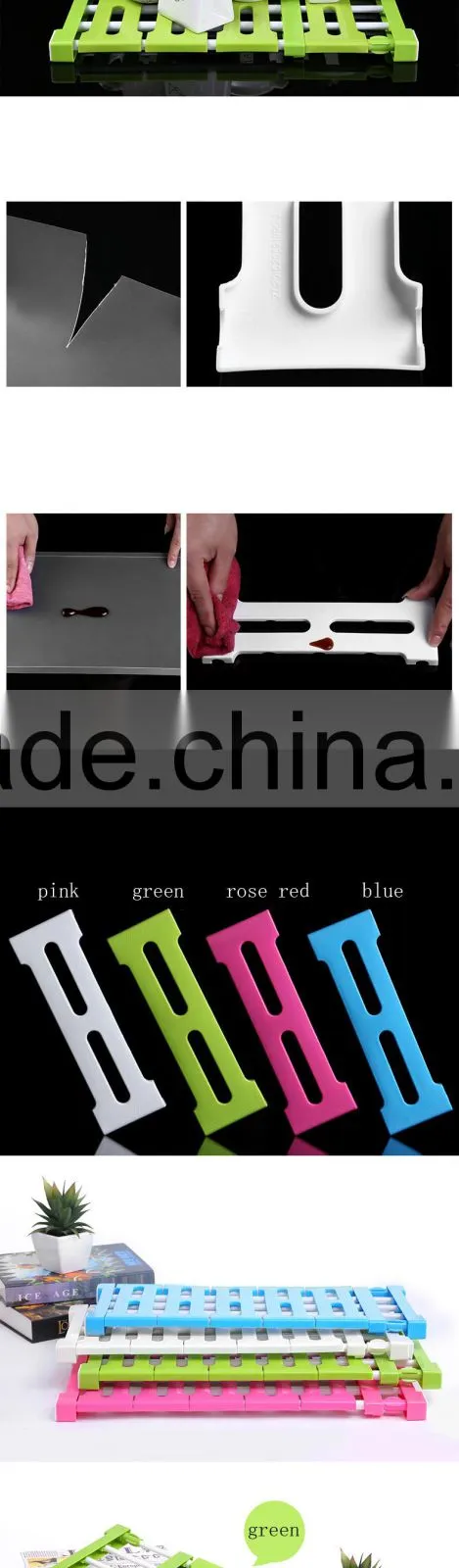 50-80CM Telescopic Kitchen Dish Rack Insert Countertop Storage Organizer Tray
