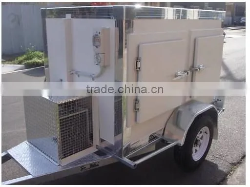 panel solar trailer lectrical operated delicious fast food vanfor sale