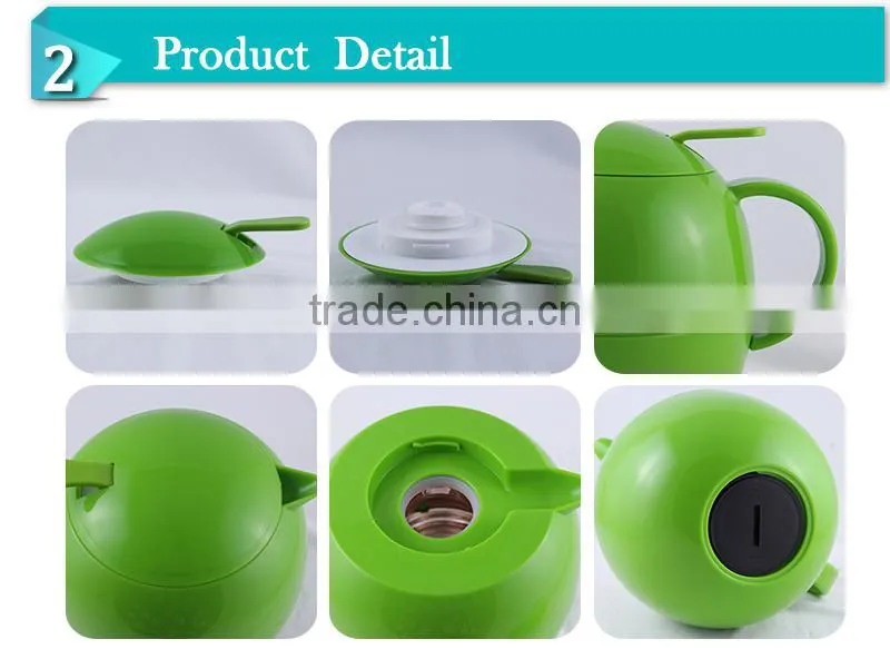 New design insulated double wall plastic thermo teapot(JGFJ)