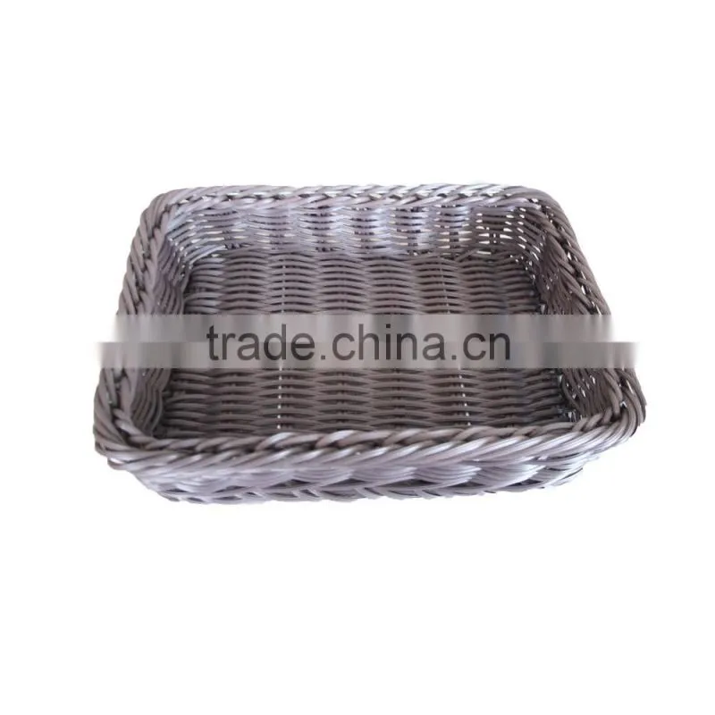 Rectangular PP rattan supermarket display