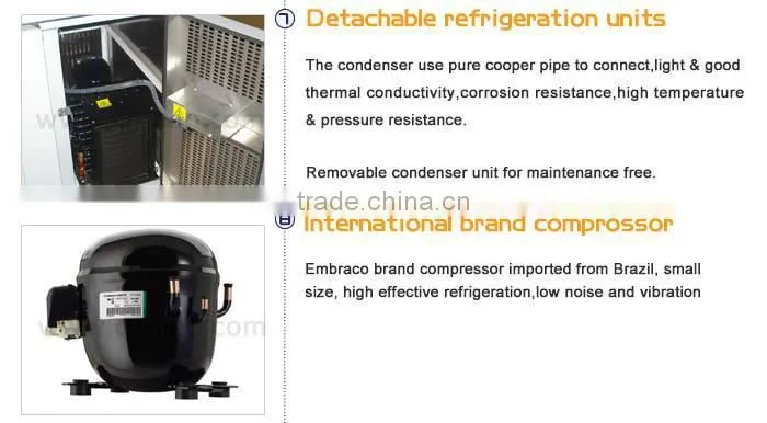 #304 Stainless Steel Under Counter Refrigerator/Industrial Refrigeration Equipment/Bar Style Refrigerator