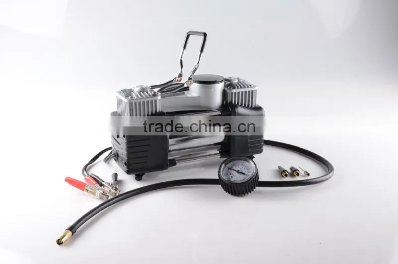 H10063 12V Double-Cylinder Car inflatable Pump Air Compressor Tire Inflators Tool