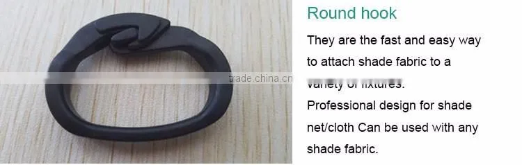 Shade net black butterfly clips