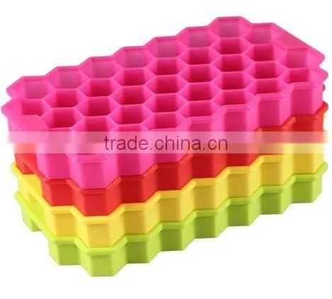 CY175 Honeycomb shape grids food grade silicone ice cube for home DIY