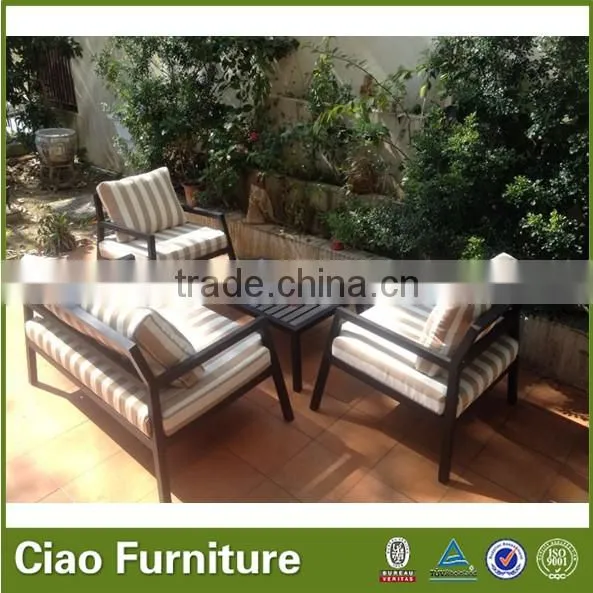 Guangdong outdoor aluminum frame fabrice garden sofa furniture