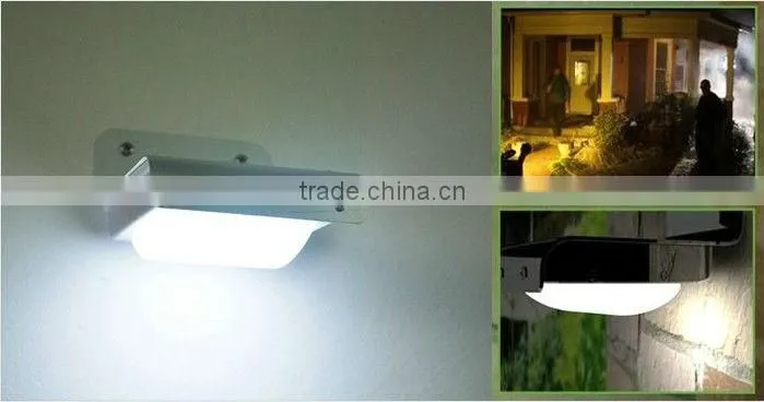 FQ-505 Led garden through the wall sensor lights outdoor wall mounted solar sensor lights