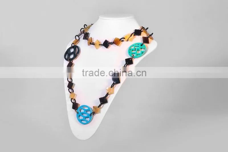 Horn necklace made of natural buffalo horn in Vietnam